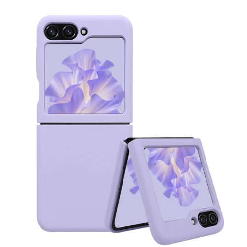 Husa Samsung Galaxy Z Flip5, Albastru, Silicon, KWM000021UD002C