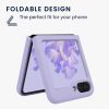 Husa Samsung Galaxy Z Flip5, Albastru, Silicon, KWM000021UD002C