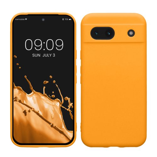 Husa Google Pixel 8a, Portocaliu, Silicon, KWM000020KU022C