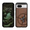 Husa Google Pixel 8a, Maro, Lemn/Silicon, KWM000020KV004C