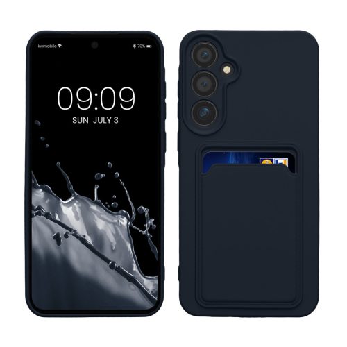 Husa Samsung Galaxy A55 5G, Albastru inchis, Silicon, KWM000021TH002C