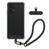 Husa cu jnur detasabil Samsung Galaxy A53 5G, Transparent/Negru, Silicon, KWM000021UE001C