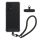 Husa cu jnur detasabil Samsung Galaxy A53 5G, Transparent/Negru, Silicon, KWM000021UE001C