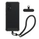 Husa cu jnur detasabil Samsung Galaxy A53 5G, Transparent/Negru, Silicon, KWM000021UE001C
