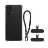 Husa cu jnur detasabil Samsung Galaxy A53 5G, Transparent/Negru, Silicon, KWM000021UE001C
