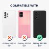 Husa cu jnur detasabil Samsung Galaxy A53 5G, Transparent/Negru, Silicon, KWM000021UE001C