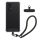 Husa cu jnur detasabil Samsung Galaxy A52/Galaxy A52 5G/Galaxy A52s 5G, Transparent/Negru, Silicon, KWM000021UF001C