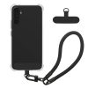 Husa cu jnur detasabil Samsung Galaxy A54 5G, Transparent/Negru, Silicon, KWM000021UI001C