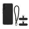 Husa cu jnur detasabil Samsung Galaxy A54 5G, Transparent/Negru, Silicon, KWM000021UI001C