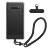 Husa cu jnur detasabil Samsung Galaxy S10, Transparent/Negru, Silicon, KWM000021UJ001C