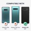 Husa cu jnur detasabil Samsung Galaxy S10, Transparent/Negru, Silicon, KWM000021UJ001C