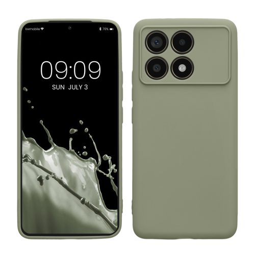 Husa Poco F6 Pro, Verde deschis, Silicon, KWM000020PN002C