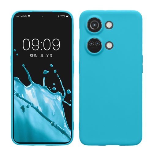 Husa OnePlus Nord 3 5G, Albastru deschis, Silicon, KWM0000204U009C
