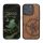 Husa Apple iPhone 15 Pro, Maro, Lemn/Silicon, KWM000020EI002C