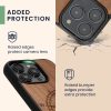 Husa Apple iPhone 15 Pro, Maro, Lemn/Silicon, KWM000020EI002C