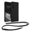 Husa cu jnur Samsung Galaxy A35, Negru, Silicon, KWM000021TN001C