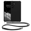 Husa cu jnur Samsung Galaxy A55 5G, Negru, Silicon, KWM000021UM001C