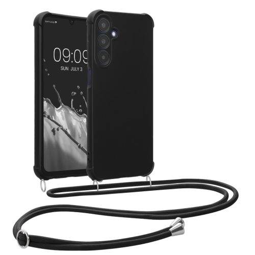Husa cu jnur Samsung Galaxy A25, Negru, Silicon, KWM000021UO001C