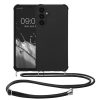 Husa cu jnur Samsung Galaxy A25, Negru, Silicon, KWM000021UO001C