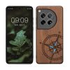 Husa OnePlus 12, Maro, Lemn/Silicon, KWM000022QB002C