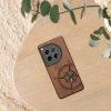 Husa OnePlus 12, Maro, Lemn/Silicon, KWM000022QB002C