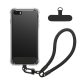 Husa cu jnur detasabil Apple iPhone SE (2022)/iPhone SE (2020)/iPhone 8, Transparent/Negru, Silicon, KWM000022TJ001C
