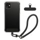 Husa cu jnur detasabil Apple iPhone 11, Transparent/Negru, Silicon, KWM000022TK001C