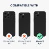 Husa cu jnur detasabil Apple iPhone 13, Transparent/Negru, Silicon, KWM000022TL001C