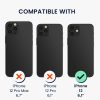 Husa cu jnur detasabil Apple iPhone 12, Transparent/Negru, Silicon, KWM000022TN001C