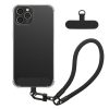 Husa cu jnur detasabil Apple iPhone 12 Pro, Transparent/Negru, Silicon, KWM000022TO001C