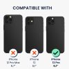 Husa cu jnur detasabil Apple iPhone 12 Pro, Transparent/Negru, Silicon, KWM000022TO001C