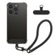 Husa cu jnur detasabil Apple iPhone 15 Pro, Transparent/Negru, Silicon, KWM000022TQ001C