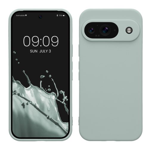 Husa Google Pixel 9, Verde deschis, Silicon, KWM000020PG005C