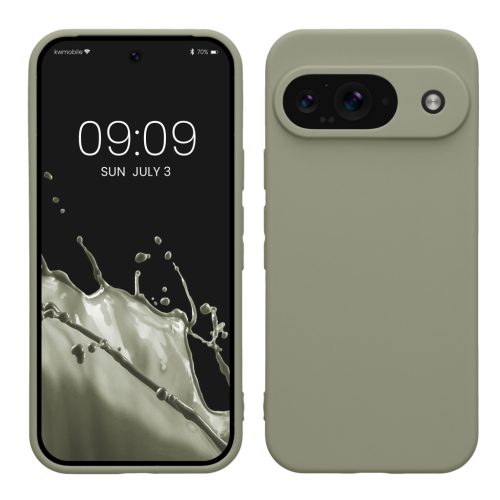 Husa Google Pixel 9, Verde deschis, Silicon, KWM000020PG009C