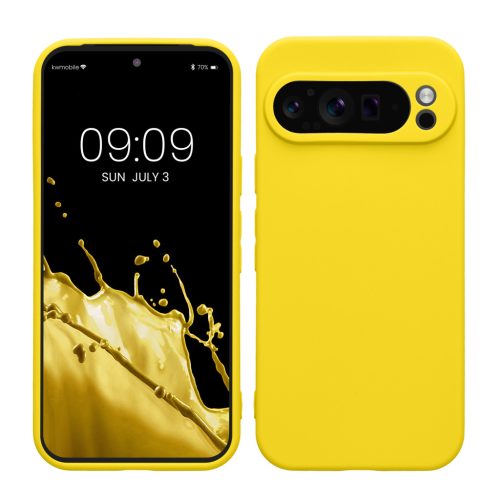 Husa Google Pixel 9 Pro, Galben, Silicon, KWM000020PH001C