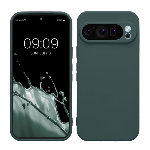 Husa Google Pixel 9 Pro, Verde, Silicon, KWM000020PH003C