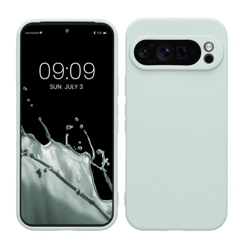 Husa Google Pixel 9 Pro, Verde deschis, Silicon, KWM000020PH005C