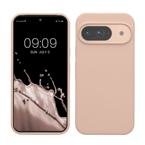Husa Google Pixel 9/Pixel 9 Pro, Crem, Silicon, KWM000020PI001C