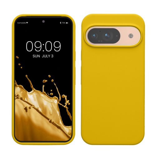Husa Google Pixel 9/Pixel 9 Pro, Galben, Silicon, KWM000020PI006C