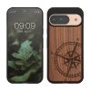 Husa Google Pixel 9/Pixel 9 Pro, Maro, Lemn/Silicon, KWM000020PT001C