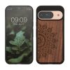 Husa Google Pixel 9/Pixel 9 Pro, Maro, Lemn/Silicon, KWM000020PT002C