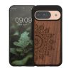 Husa Google Pixel 9/Pixel 9 Pro, Maro, Lemn/Silicon, KWM000020PT002C