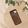 Husa Google Pixel 9/Pixel 9 Pro, Maro, Lemn/Silicon, KWM000020PT002C