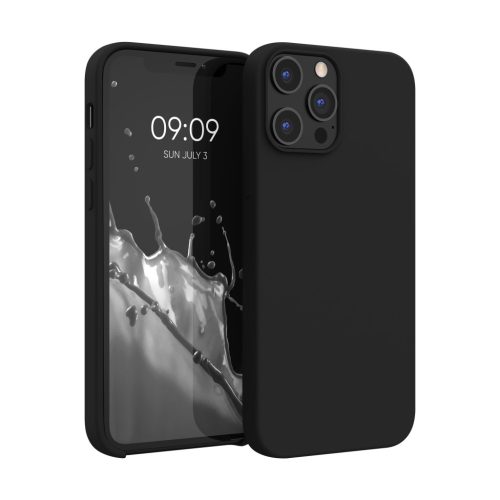 Husa Apple iPhone 12 Pro Max, Negru, Silicon, KWM000011JR083C