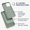 Husa Apple iPhone 12 Pro Max, Verde, Silicon, KWM000011JR084C