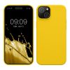 Husa Apple iPhone 15 Plus, Galben, Silicon, KWM000020CB007C