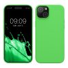 Husa Apple iPhone 15 Plus, Verde, Silicon, KWM000020CB010C