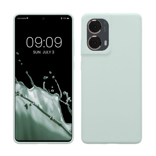 Husa Motorola Moto G85, Verde deschis, Silicon, KWM000022TR004C