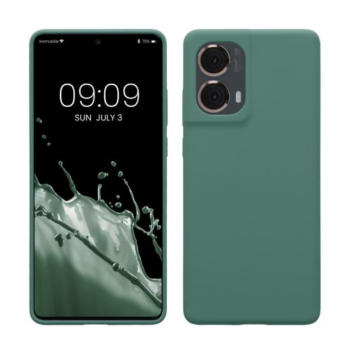 Husa Motorola Moto G85, Verde, Silicon, KWM000022TR005C