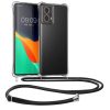 Husa cu jnur Motorola Moto G85, Transparent/Negru, Silicon, KWM000022TS001C